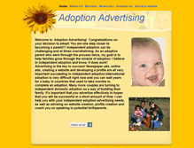 Tablet Screenshot of adoptionadvertising.net